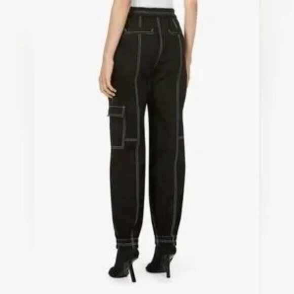 Burberry Maddie Elastic Waist Zip-Front Trousers - Picture 4 of 6